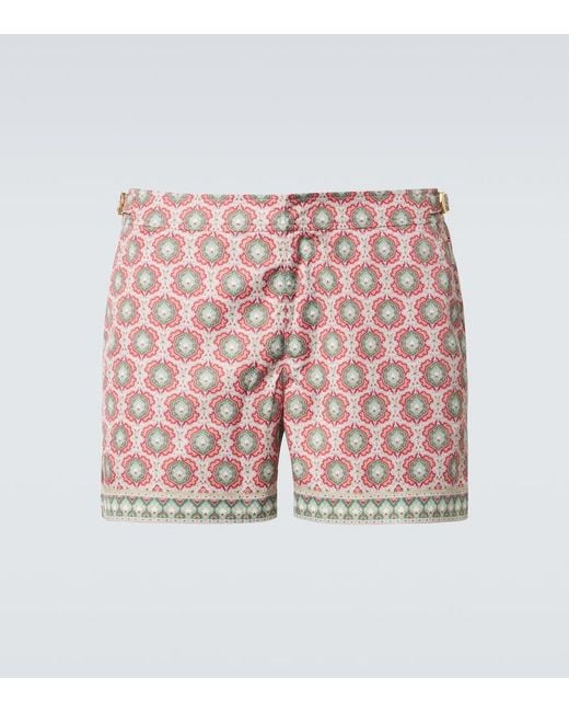 Orlebar Brown Pink Setter Printed Swim Trunks for men