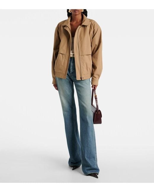 Saint Laurent Brown Cotton Canvas Jacket