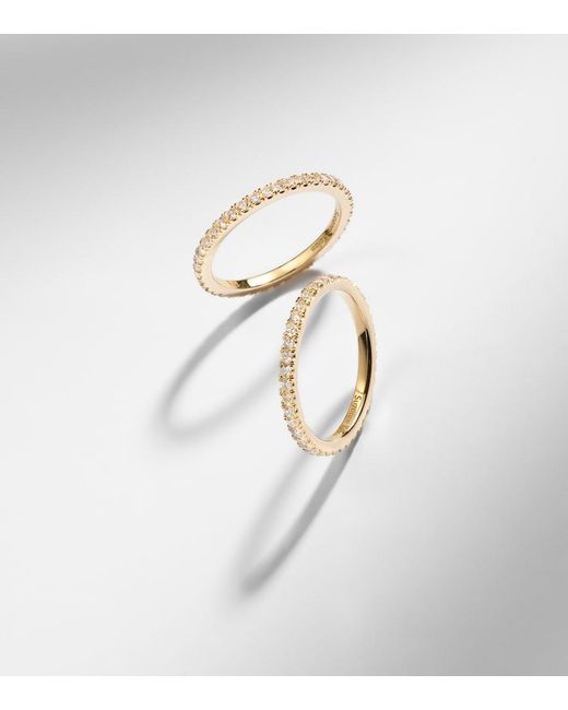Suzanne Kalan White Midi 18Kt Tech Ring Jackets With Diamonds