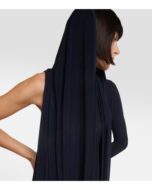 Alaïa Blue Jersey Jumpsuit