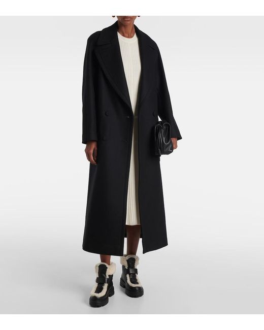 Jimmy Choo Black Shea Shearling-Lined Leather Ankle Boots