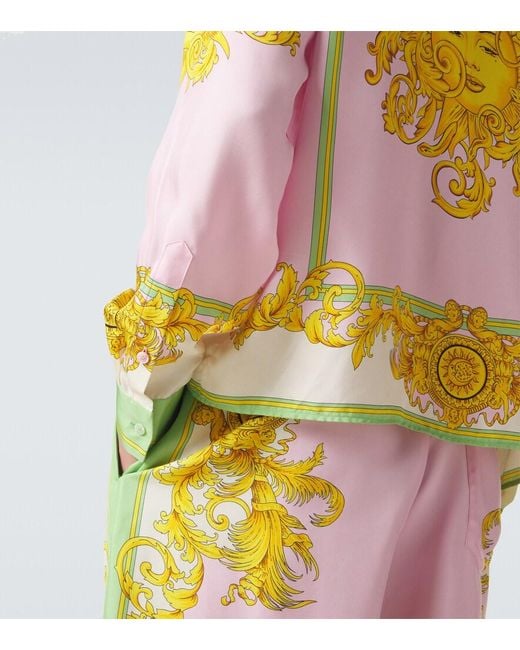 Camicia di Versace in Yellow da Uomo
