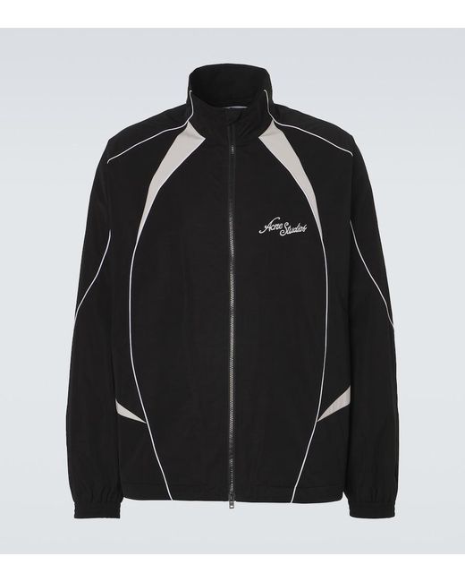 Acne Black Logo Technical Jacket for men