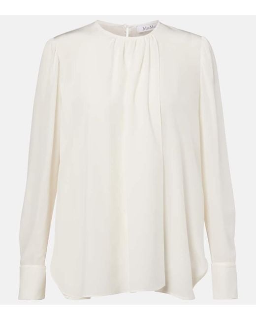 Blusa Carol di Max Mara in White