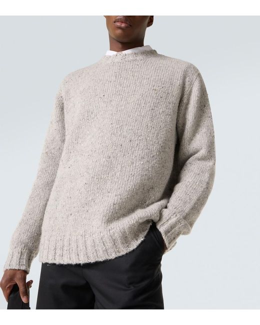 The Row Gray Pellegrino Cashmere Sweater for men