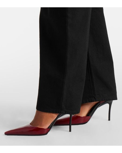 Alaïa Red 90 Leather Pumps