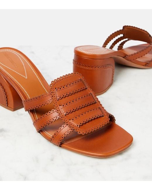 Zimmermann Brown Goldie 65 Leather Mules