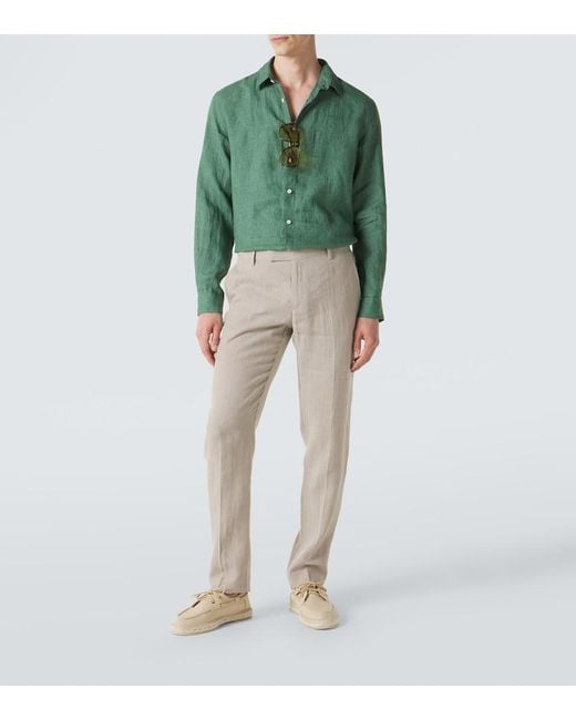 Camicia di Sunspel in Green da Uomo