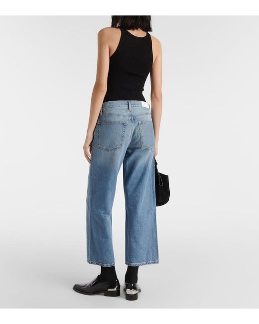 Jeans cropped Loose di Re/done in Blue