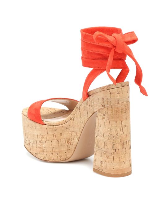 gianvito rossi orange heels