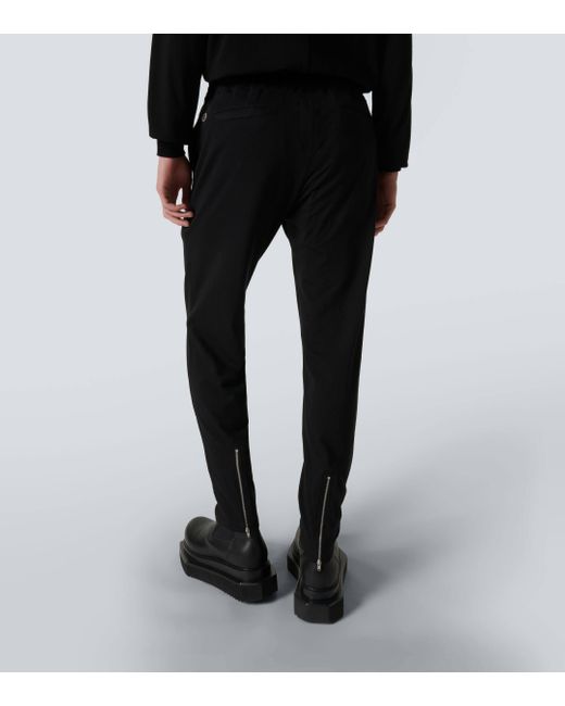 Rick Owens Black Cotton Sweatpants for men