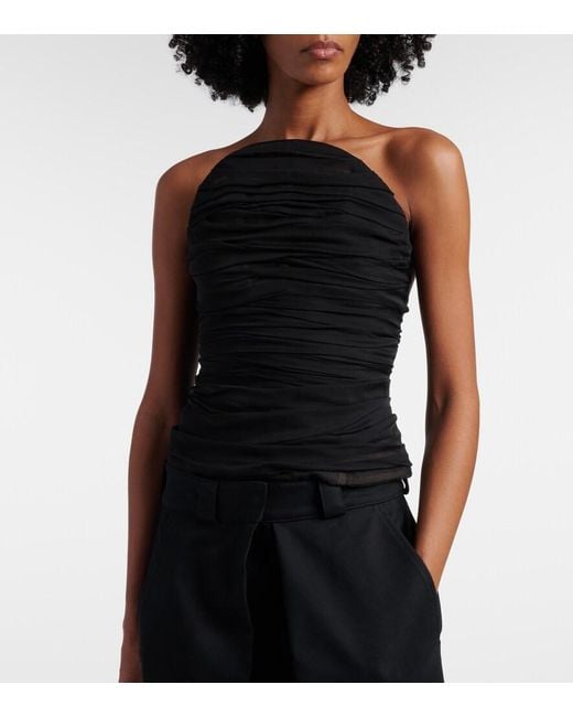 Balenciaga Black Silk Corset