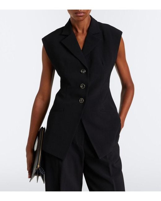 Chaleco Sorenne Veronica Beard de color Black
