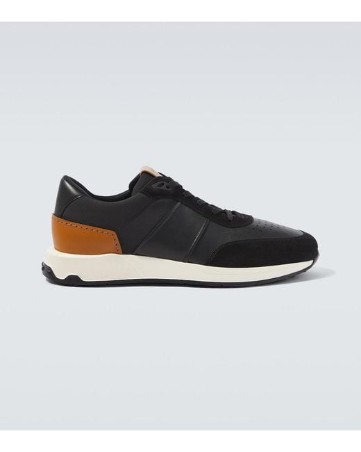 Tod's Black Leather Sneakers for men