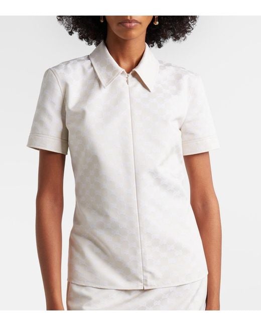 Gucci White Gg Shirt