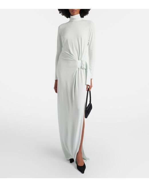 Courreges White Jersey Maxi Dress