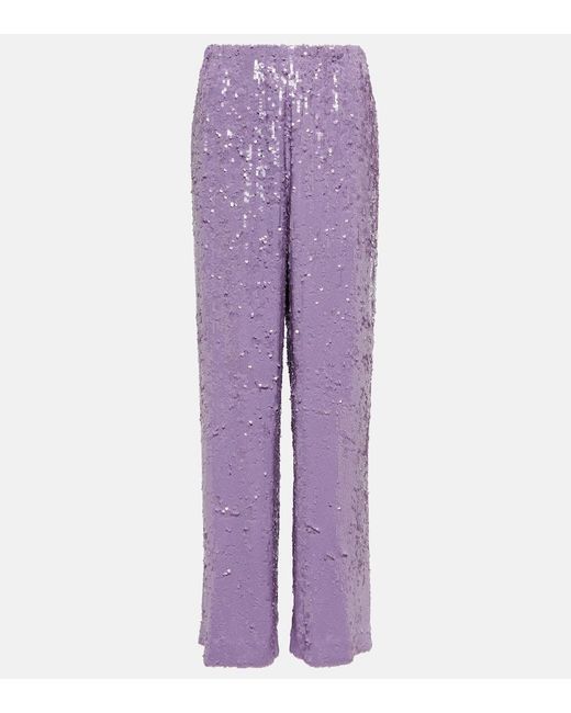 Dries Van Noten Purple Pants & Shorts