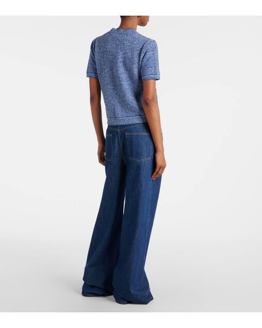Gucci Blue Elegantes Damen-Shirt