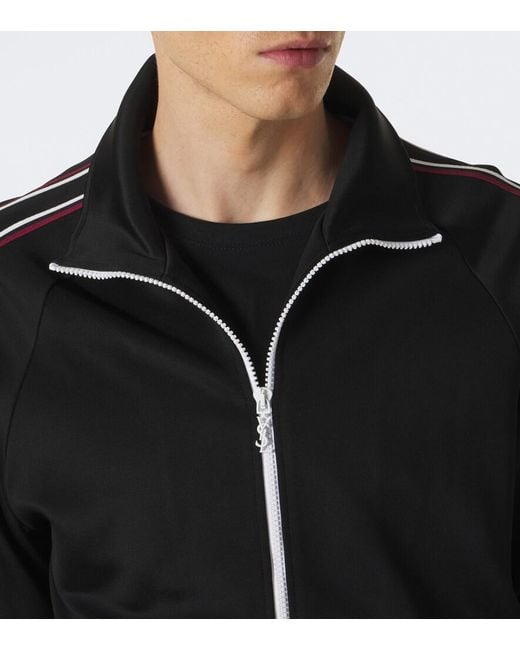 Saint Laurent Black Striped Track Jacket for men