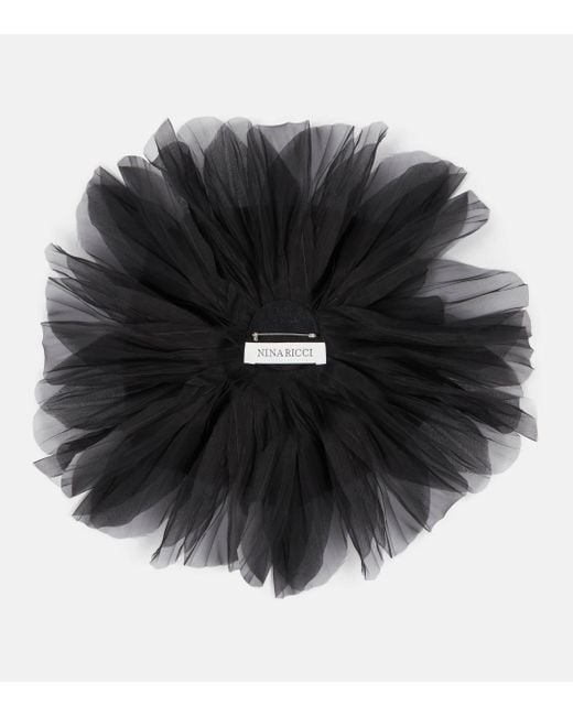 Broche en soie Nina Ricci en coloris Black