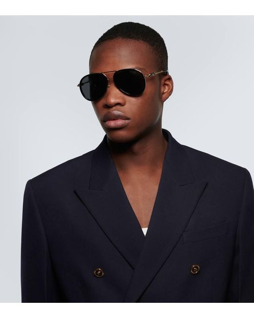 Versace Aviator-Sonnenbrille Medusa Roller in Brown für Herren