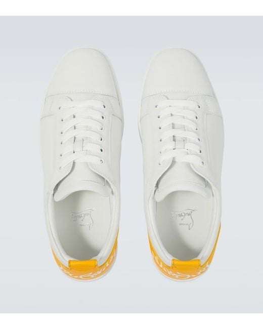 Christian Louboutin Metallic Fun Louis Junior Leather Sneakers for men
