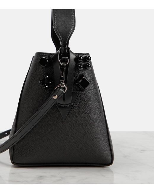 Christian Louboutin Black Cabachic Mini Leather Bucket Bag