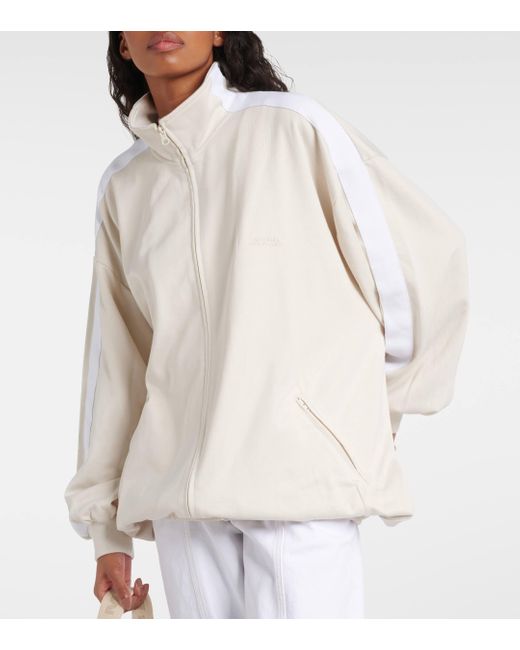 Isabel Marant White Rejane Oversized Track Jacket