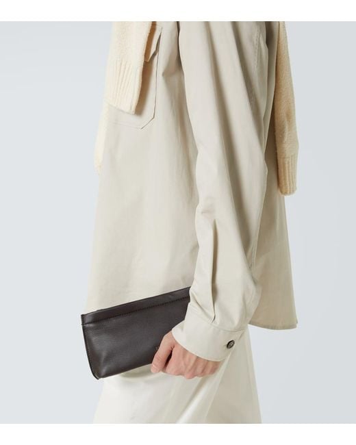 Zegna Kosmetiketui Secondskin Aus Leder in Black für Herren