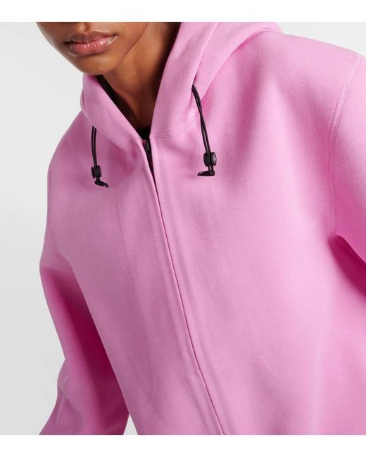 Loewe Pink X On Logo Jersey Hoodie