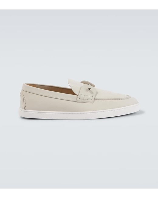 Christian Louboutin White Loafers Shoes for men