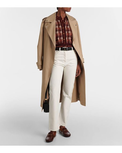 Tod's Brown Mokassins Aus Leder Mit Shearling