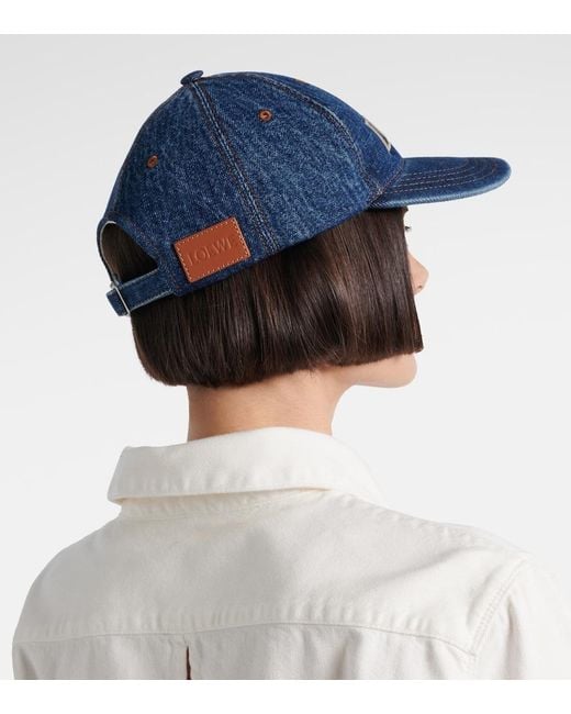 Loewe Blue Paula's Ibiza Logo Denim Baseball Cap