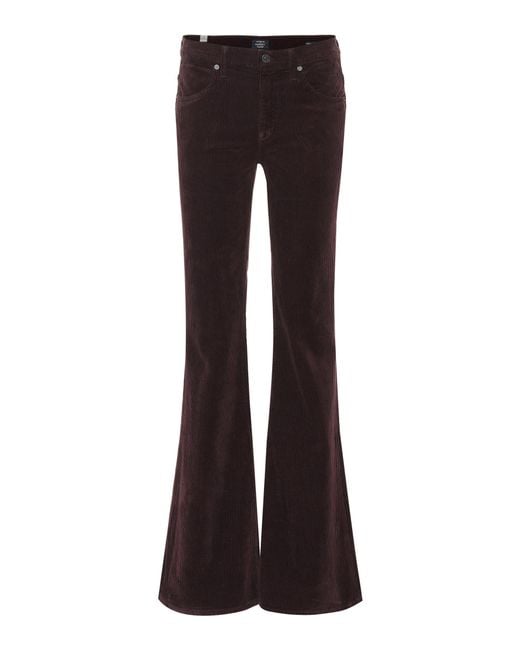 Chloé Women's Black Corduroy Flare-leg Pants Lebanon Ubuy