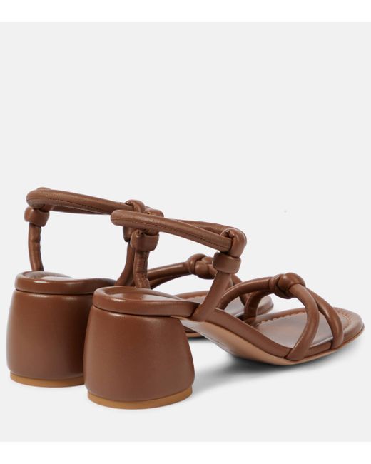 Gianvito Rossi Brown Cassis 60 Leather Sandals