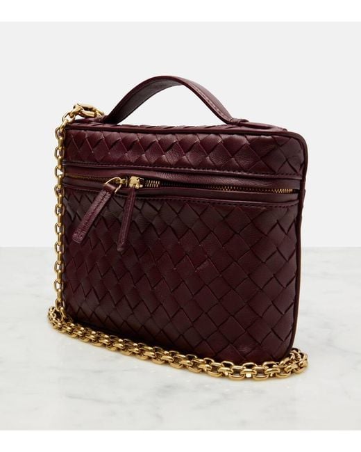 Borsa A Spalla Bang Bang Small di Bottega Veneta in Purple