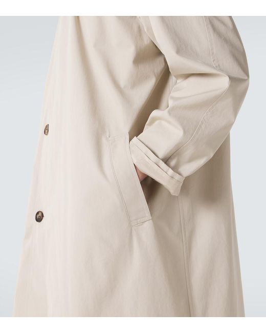 The Row Natural Nivara Cotton Poplin Coat for men