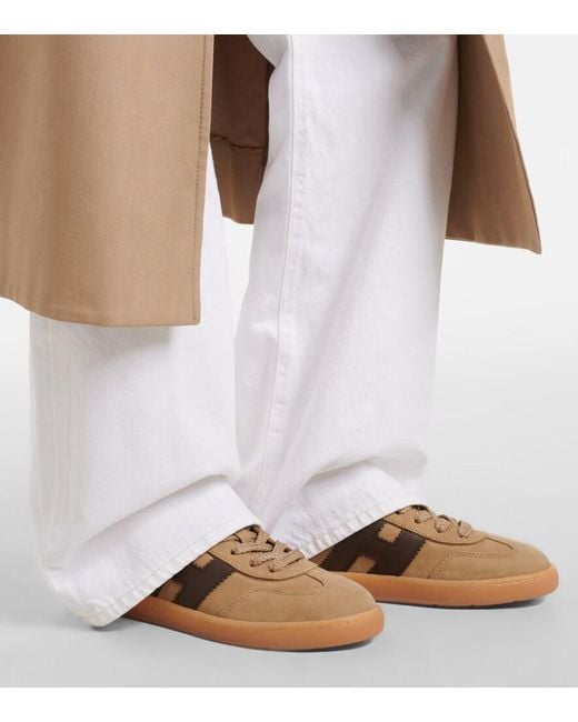Hogan Natural H647 Leather Sneakers