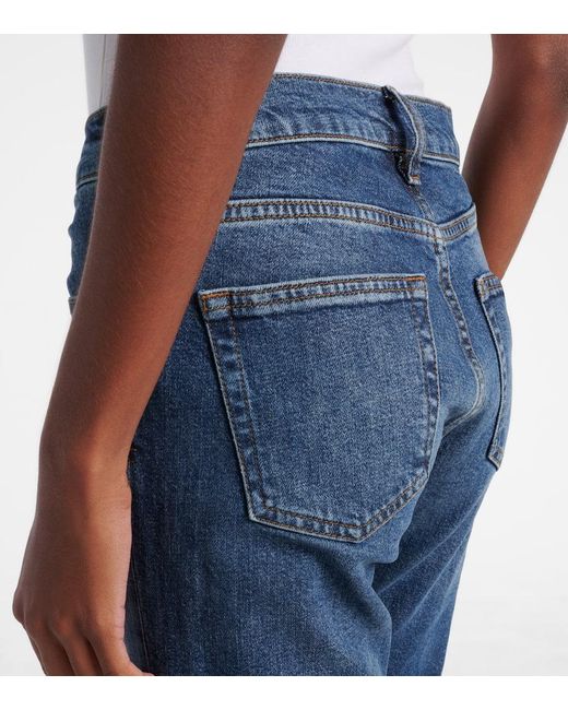 Jeans Bootcut Arrow De Tiro Alto FRAME de color Blue