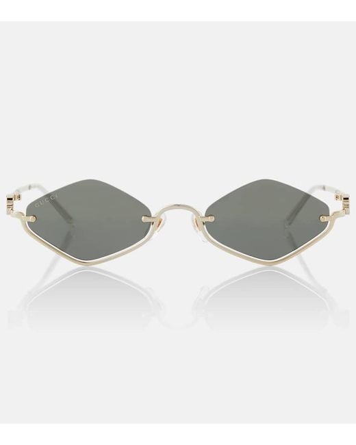 Gucci Metallic Sonnenbrille GG Upside Down
