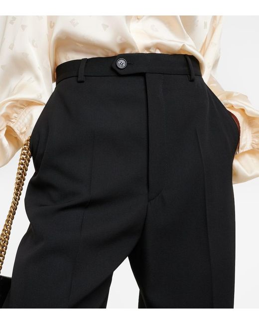Pantaloni A Gamba Larga di Balenciaga in Black