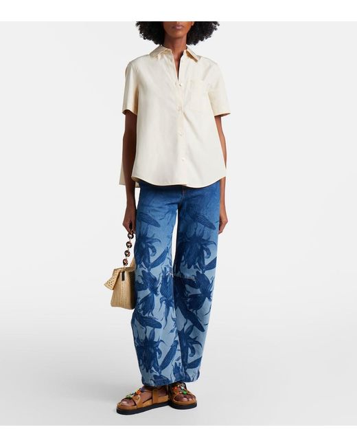 Loewe Natural Paula's Ibiza Cotton Poplin Shirt