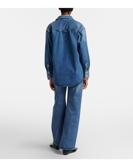 Citizens of Humanity Blue Nora Wide-Leg Jeans