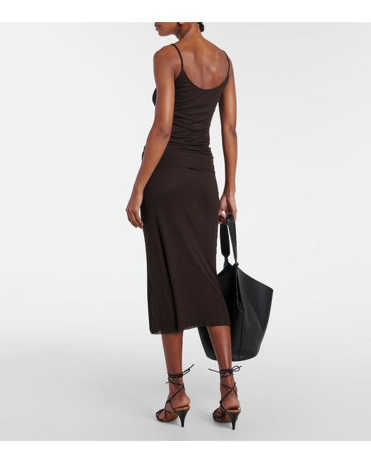 Khaite Black Selee Jersey Tank Top