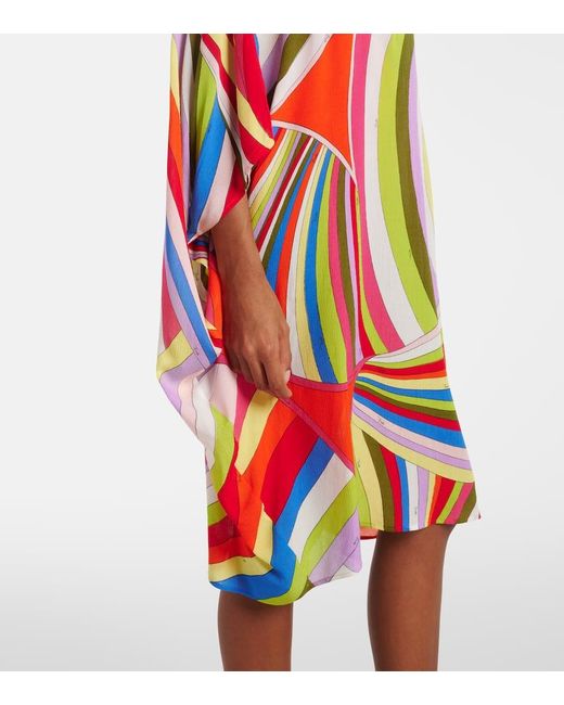 Emilio Pucci Red Iride Kaftan