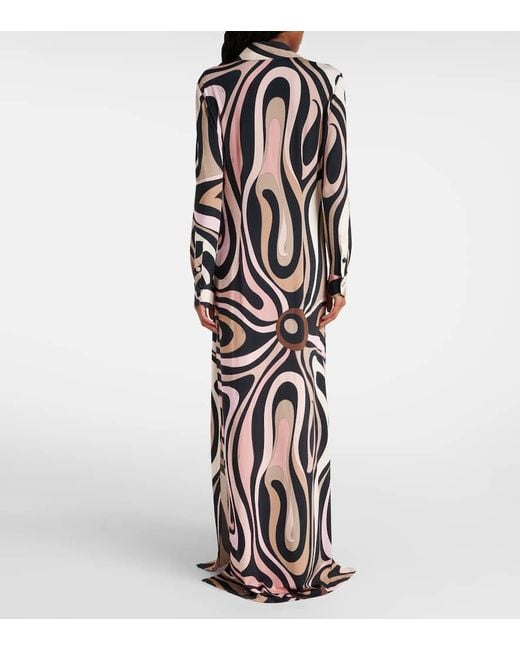 Emilio Pucci White Marmorkleid