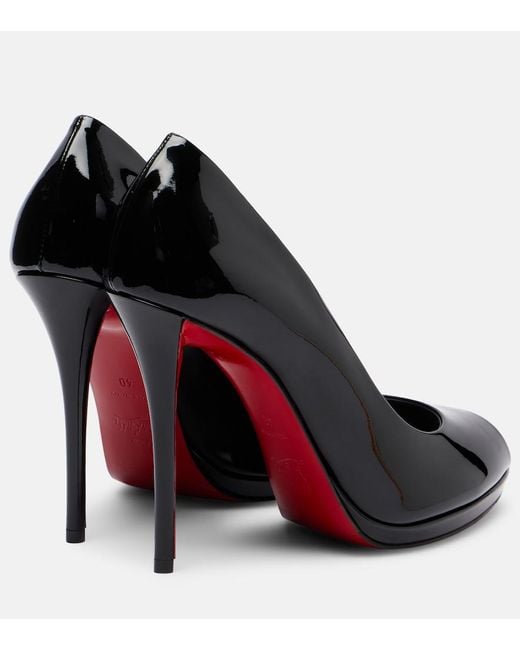 Christian Louboutin Black Lady Z Peep Toe Pump