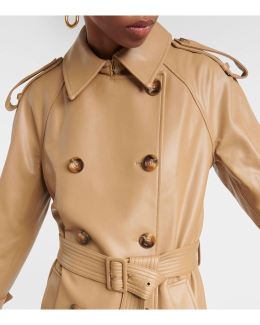 Trench-coat Conneley en cuir synthetique Veronica Beard en coloris Natural