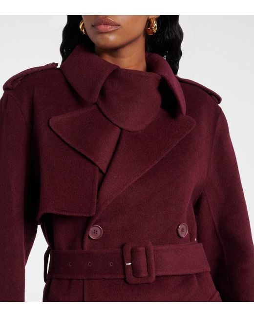 Manteau Rumi En Laine Melangee Jonathan Simkhai en coloris Purple