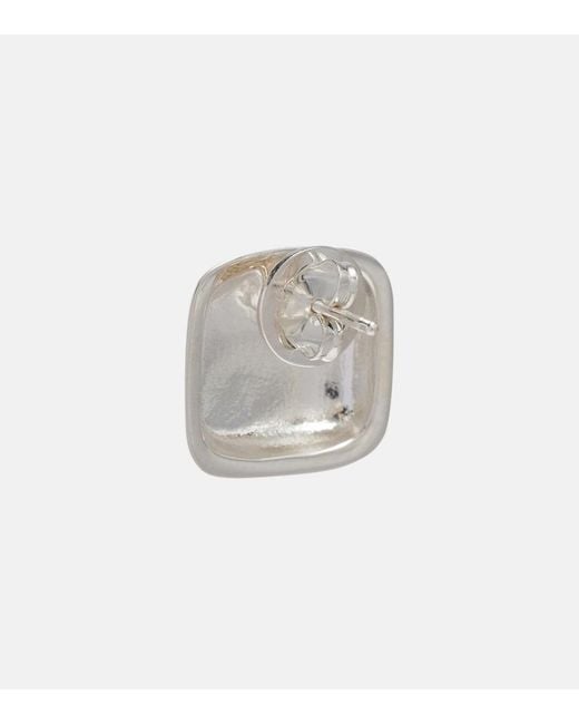 DEHANCHE White Tetra Small Sterling Earrings